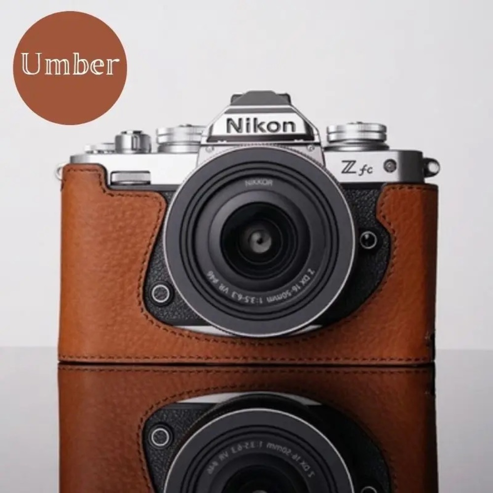 Vincov Bunutan Leather Case for Nikon Z fc – Umber